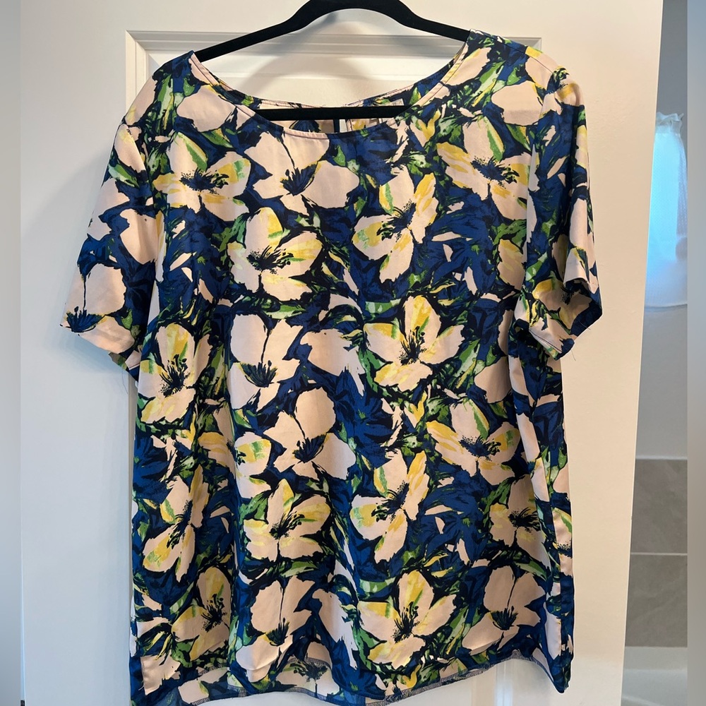 J. Crew Womens Floral Printed Blouse